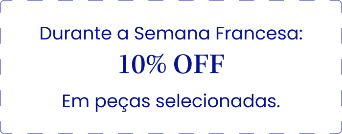 10% OFF durante a Semana Francesa